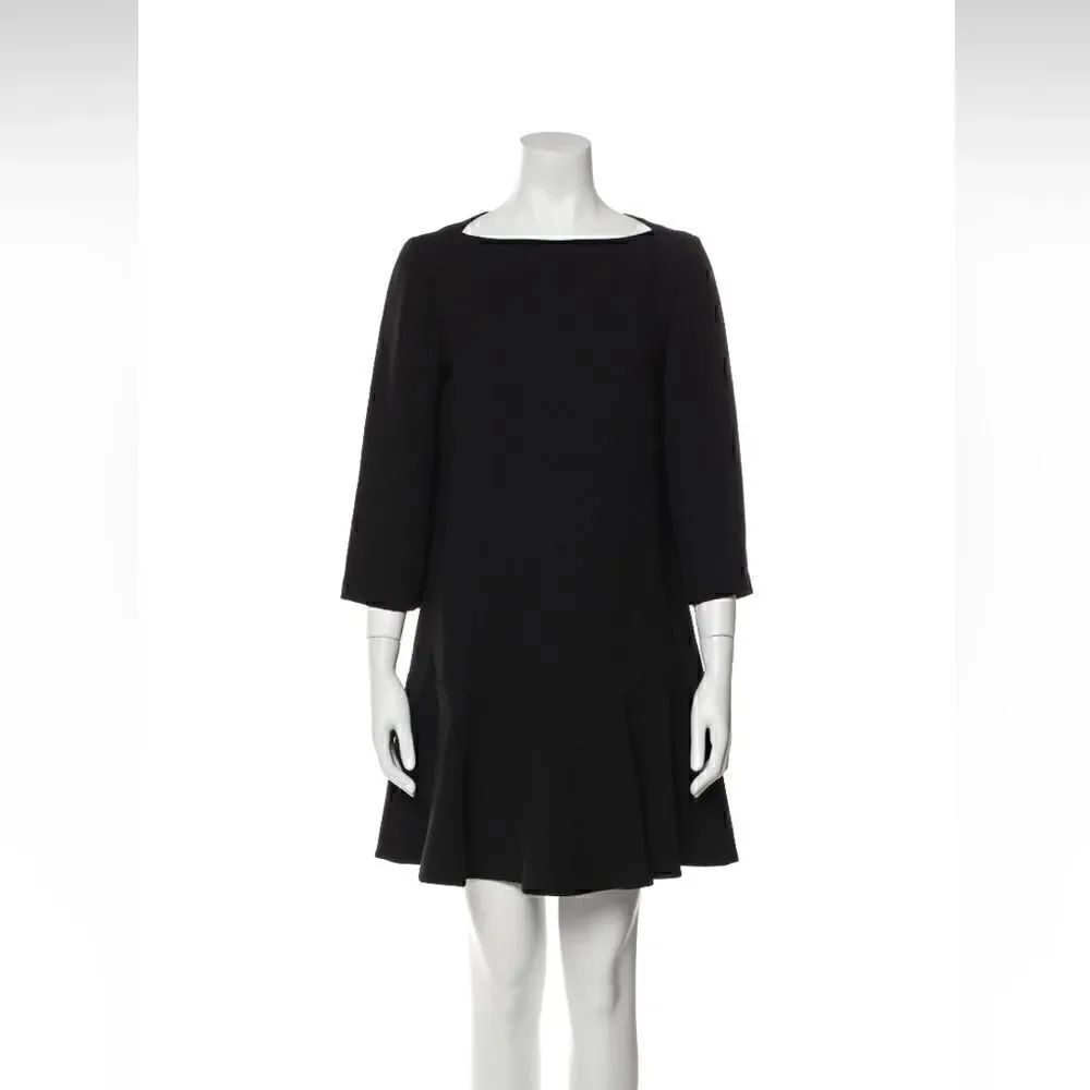 Kate Spade Black Boat Neck Mini Dress 2